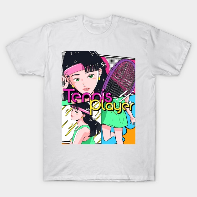 Tennis T-Shirt by chao-illustrator